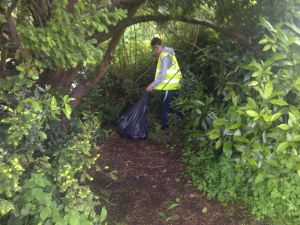 Village clean-up in May 2014 - Youth Club 1